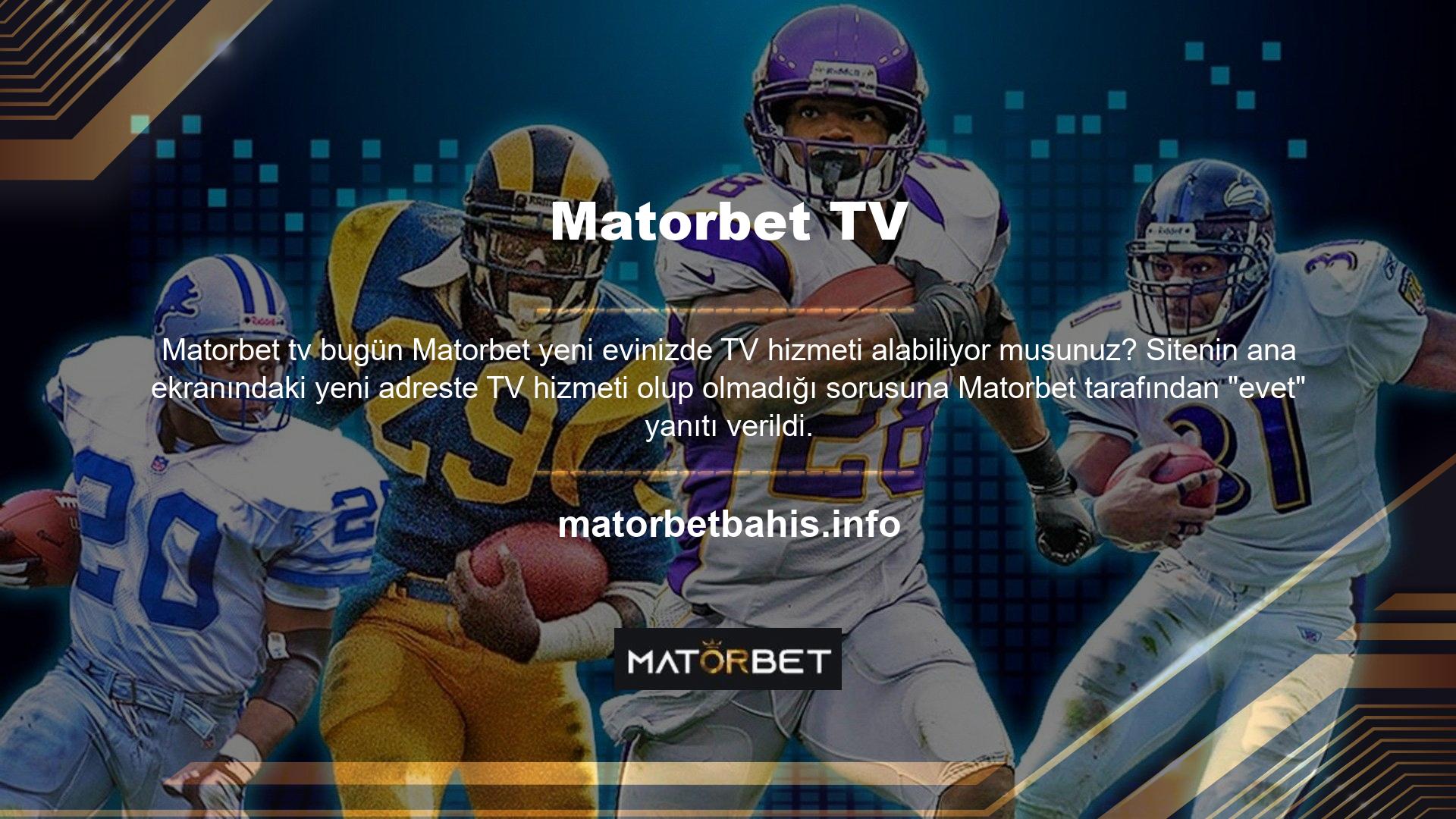 Matorbet TV sekmesini yeni giriş adresi olarak kullanan oyuncular artık TV hizmetine erişebiliyor